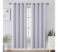 CUCRAF Blackout Curtains 72 inch Length, Thermal Insulated Room Darkening Window Curtains for Bedroom,Light Blocking Drapes for Kitchen Living Room,Set of 2 Panels, 52 x 72 Inch, Grayish White