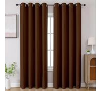 CUCRAF Brown Blackout Curtains 96 inch Length 2 Panels Set, Room Darkening Drapes for Living Room Bedroom, Thermal Insulated Light Blocking Grommet Window Curtain (W52 x L96 Inch)