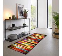 CucuBan Rug Runners for Hallways Non Slip Long for Kitchen Office Chair Front Door Matt Indoor Outdoor,Color Stripes,Width 1m X Length 3m