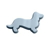 CUCUFA 3D Silicone Baking Pan, Cute Dachshund Puppy Cake Mold Dachshund Mold Animal Shape Silicone Mold Chocolate Mould Kitchen Cake Tools Dachshund Candy Mold (Blue)