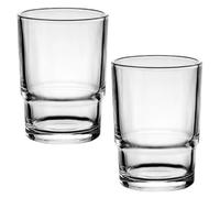 CUCUFA Beer Glasses Set, Beer Glasses 2Pcs, 200ml Drinking, Transparent Glass Drinking for Bar