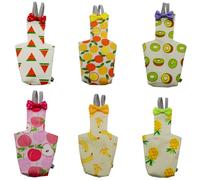 CUCUFA Bird Diaper 6PCS 1.8 X0.2x3.5 Inch Washable Reusable Bird Clothes Parrot Diaper Cute Pigeon Diaper for Parakeet Pigeon Diaper