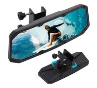 CUCUFA Boat Rear View Mirror, 11x4.2in Universal Marine Mirror, Marine Rearview Mirrors, Rear View Boat Mirror for Outdoor