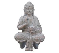 CUCUFA Buddha Statue Outdoor Garden Buddha Statues Zen Garden Buddha Statues with Solar Lights, Solar Buddha Ornaments for The Home Spiritual Meditation Fengshui Decor 2