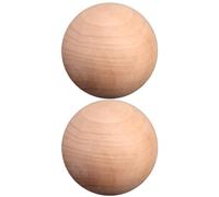 CUCUFA Cork Ball, 2PCS 2 Inch Wooden Wine Corks, Replacement Bottle Stoppers for Wine Glass Decanter, Corks
