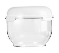 CUCUFA Dough Proofing Container 3L Transparent Bread Proofing Container with Lid Easy Wash PP Bowl for Salad, Mixing, Egg Beating, Mixing Bowls