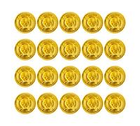 CUCUFA Pirate Gold Coin Halloween Plastic Treasure Hunt Game Props for Party 20PCS, Treasure Hunt
