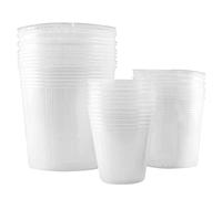 CUCUFA Plant Nursery Pots 30PCS Seed Starting Cup Transparent Plastic Planter with Drainage Hole for Succulent Herb Flower Plant transparent plastic planter