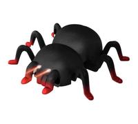 CUCUFA Remote Control Spider for Kids Floor/Wall Climbing Realistic Spider with Light Up Eye USB Rechargeable 200mAh RC for Halloween, Prank, Party, Realistic