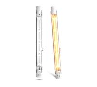 CucuGo R7s Halogen Bulb 118mm 300W Warm White 2800K Dimmable AC220-240V Linear Projector 5900lm for Home, Work, Security, Street Lighting (2Pcs)