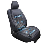 CUCUKAKA Cooling Car Seat Cover 12V-24V with 24 Turbo Fans, 3 Cooling Air Speeds, Air Conditioned Seat Covers for Car SUV Truck Universal Fit,Black-12V