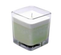 Cucumber & Mint Soy Wax Candle - White Label, 20cl Recycled Glass Jar with Dust Cover - Eco-Friendly, Long-Burning Fresh Fragrance for Customizable Gifting