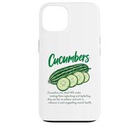 Cucumber Nutrition Facts Design Garden Vegetable Lovers Case for iPhone 13