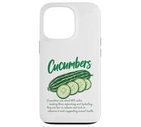 Cucumber Nutrition Facts Design Garden Vegetable Lovers Case for iPhone 13 Pro