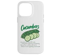 Cucumber Nutrition Facts Design Garden Vegetable Lovers Case for iPhone 14 Pro Max