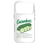 Cucumber Nutrition Facts Design Garden Vegetable Lovers Case for iPhone 17 Pro