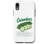 Cucumber Nutrition Facts Design Garden Vegetable Lovers Case for iPhone XR