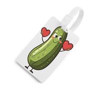Cucumber Pickle Love Luggage Tags for Suitcases Handbag Tag Labels Travel Accessories Privacy Cover ID Label