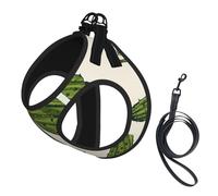 Cucumber Pickle,Pet Harness,Adjustable Reflective Dog Harness,Pet Leash Vest,L