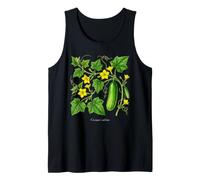 Cucumber Plant Illustration Cucumis sativus Tank Top