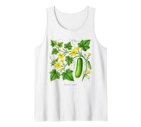 Cucumber Plant Illustration Cucumis sativus Tank Top
