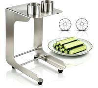 Cucumber Slicer, Stainless Steel Cutter for Sushi and Salad, Core Remover Tool for Strips and Sticks, Handy Kitchen Gadget for Cooking and Meal Prep