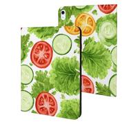 Cucumber Slices Lettuce Leaves Salad Case Compatible with iPad 10th (10.9in) 9th / 8th / 7th Generation (2021/2020/2019)