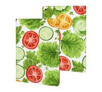 Cucumber Slices Lettuce Leaves Salad Case Compatible with iPad 10th (10.9in) 9th / 8th / 7th Generation (2021/2020/2019)