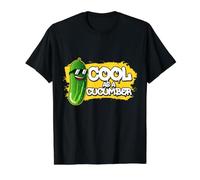 Cucumber Vegetable Design for Pickle Lover - Cool As Value Graphic T-Shirt, Men, Black, M