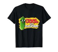 Cucumber Vegetable Design for Pickle Lover - Cool As Value Graphic T-Shirt, Men, Black, XL
