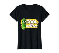 Cucumber Vegetable Design for Pickle Lover - Cool As Value Graphic T-Shirt, Women, Black, S
