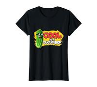 Cucumber Vegetable Design for Pickle Lover - Cool As Value Graphic T-Shirt, Women, Black, XL