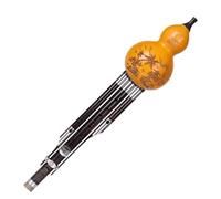Cucurbit Flute Hand Carved Patterns Hulusi Traditional Ethnic Gourd Flute Chinese Flute Lovers Wind Playing Gourd Instrument