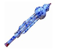 Cucurbit Flute Hulusi Resin Gourd Flauta Hulusi C Key Blue And White Porcelain Calabash Flute Hulusi Folk Instrument
