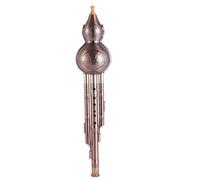 Cucurbit Flutes Beginner Friendly Professional Grade Drop Resistant Hulusi Flute For Adults C Major Bb Copper Plated Resin(Copper in C major)