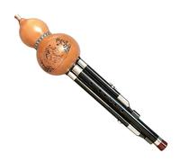 Cucurbit Flutes C Bb Key Beginner Professional Folk Performance Gourd Flute Portable Practice Traditional Flutes(C Key-Black-Box)