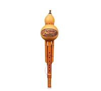 Cucurbit Flutes C BB Key Playing 7 Hole Traditional Professional Gourd Flute Adult Beginners Woodwind Instruments(C Key- A)