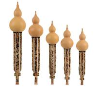 Cucurbit Flutes Hot Stamping Process Performance Grade Original Ecological Mouthpiece Natural Gourd Flute Bb And C Major Keys(Bb major)