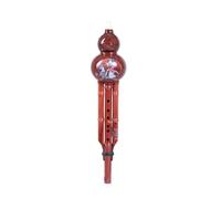 Cucurbit Flutes Hulusi C And B Majors With A Faux Mahogany Grain Finish Durable And Suitable For Professional Adult Performance(Bb Key)