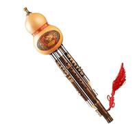 Cucurbit Flutes Hulusi Three Tone Drop Resistant Natural Durable Instrument Suitable For Beginners In C Major And B Minor(Bb major)