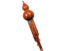 Cucurbit Flutes Hulusi Traditional Musical Instrument Suitable Adults Also For Professional Performance In B Flat And C Major(Imitation wood grain B-flat)