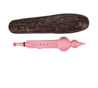 Cucurbit Flutes Key Hulusi Flute Recorder Instrument Plastic 7 Hole Durable Drop Resistant Beginner Music Soprano(Pink)