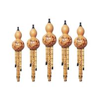 Cucurbit Flutes Nine Hole Gourd Flute C Major B Flat Professional Adult Performance Instrument(C major)