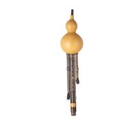 Cucurbit Flutes Original Ecological Natural Hulusi Instrument For Adults To Learn C-tone G-flat B-tone F Professional(Black,B-flat)