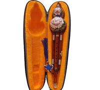 Cucurbit Flutes Playing The Blue Hulusi Beginner In C Major Adults In Bb Made Of Rosewood Ebony Black Sandalwood(Blue-background mahogany tube in C major)