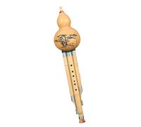 Cucurbit Flutes Professional Double-tone Hulusi C-tone + B-flat Combination Brand Natural Hulusi F-tone + G-tone Variable Tone(C+B-flat)