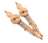 Cucurbit Flutes Professional Grade Natural Hulusi With Three Additional Keys Designed For Adults(Key of F)