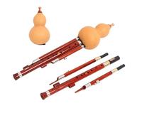 Cucurbit Flutes Professional Grade Rosewood Nine Hole Gourd Flute In B Flat G F C And D Keys With Bright High Notes And Easy To Play(C major)