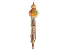 Cucurbit Flutes Three Tone Gourd With Ribbon And Leather Box In F G A Bb And C Majors Suitable For Beginners And Adults(F major)