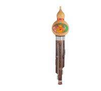 Cucurbit Flutes Three Tone Gourd With Ribbon And Leather Box In F G A Bb And C Majors Suitable For Beginners And Adults(C major)